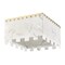 Z-Lite Viviana Flush Mount, 9-Light, 19.5 In.W x 11 In.H, Rubbed Brass/Alabaster 345F20-RB - alternate 4